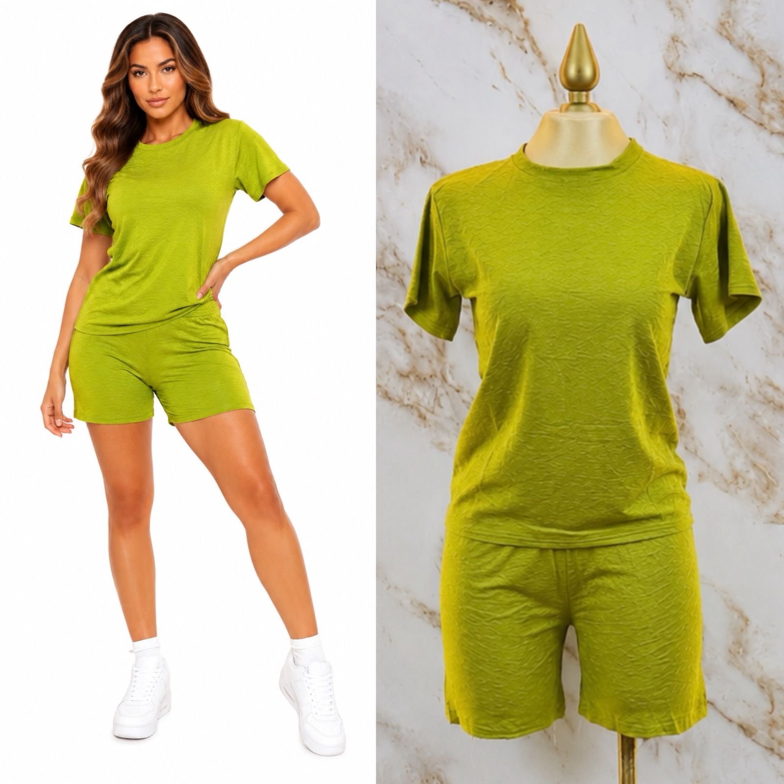 SET/CONJUNTO UNITALLA SHORT + PLAYERA CUELLO REDONDO - Image 7
