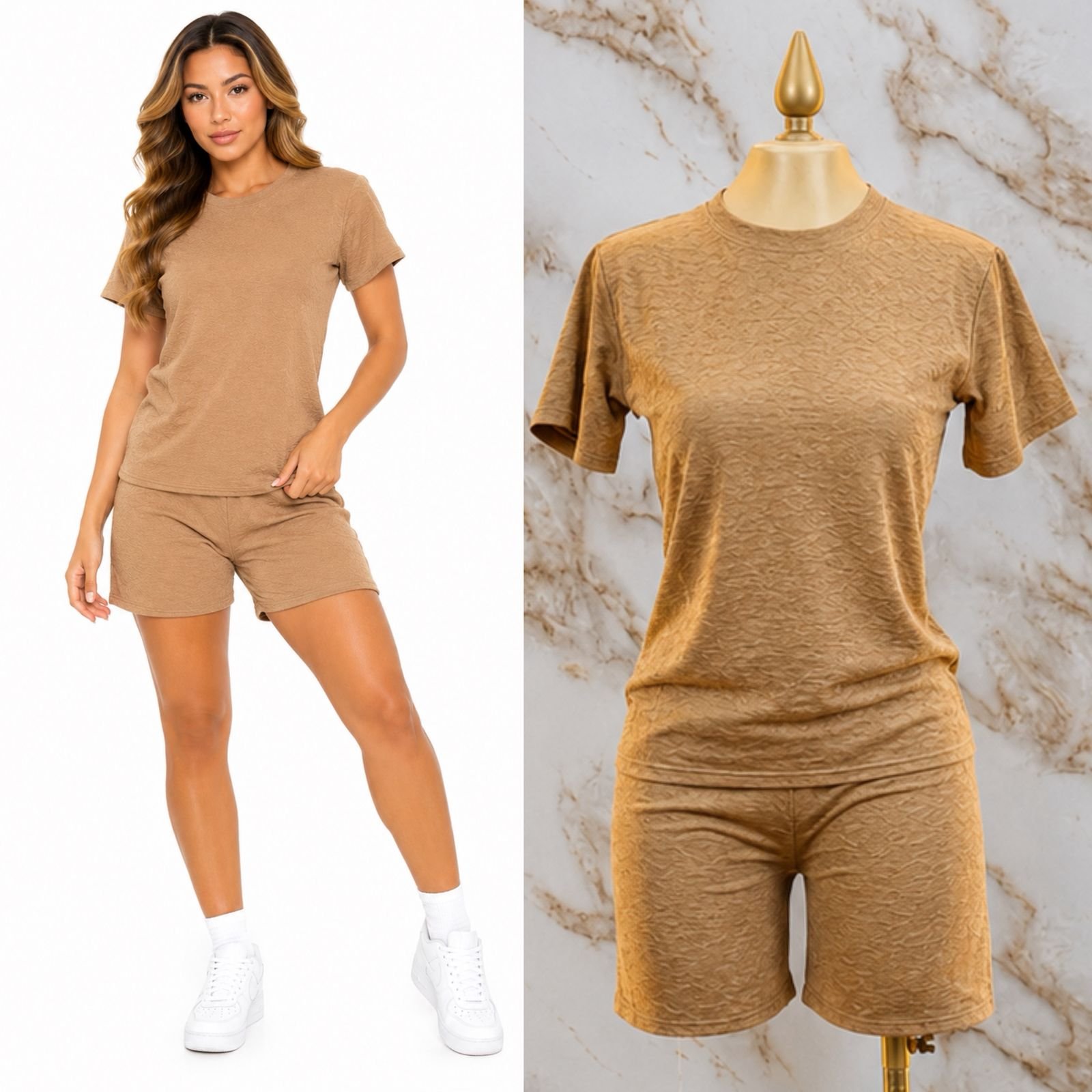 SET/CONJUNTO UNITALLA SHORT + PLAYERA CUELLO REDONDO - Image 9