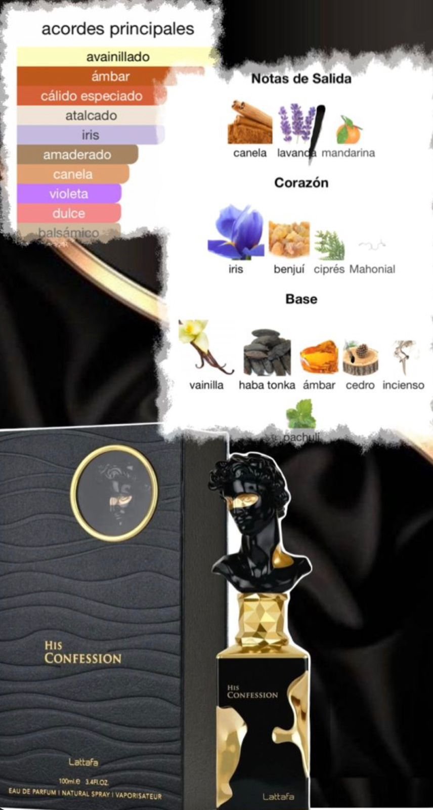 PERFUME CABALLERO HYH CONFESSION NEGRO - Image 6