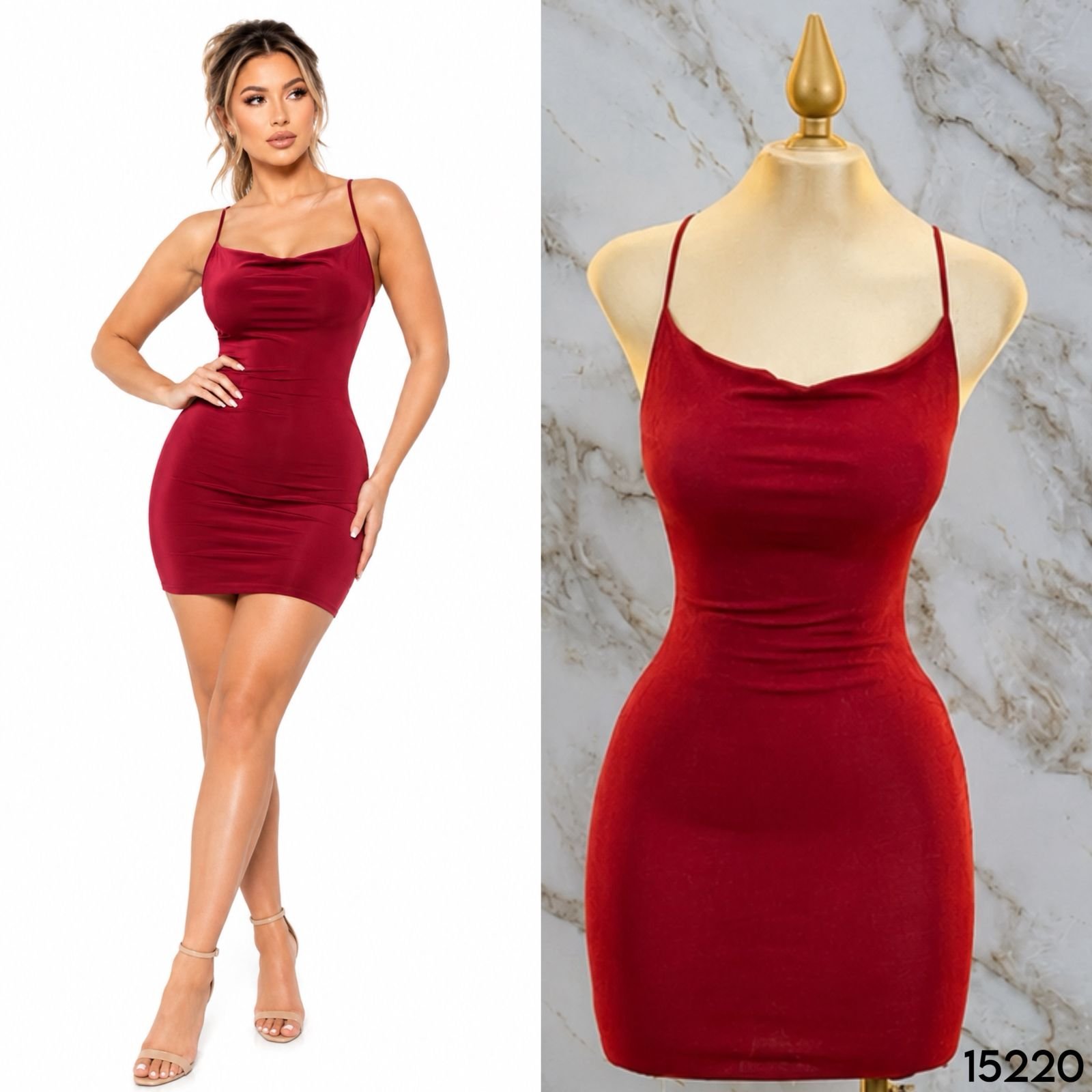 VESTIDO JUVENIL DE TIRANTES 5220 - Image 3