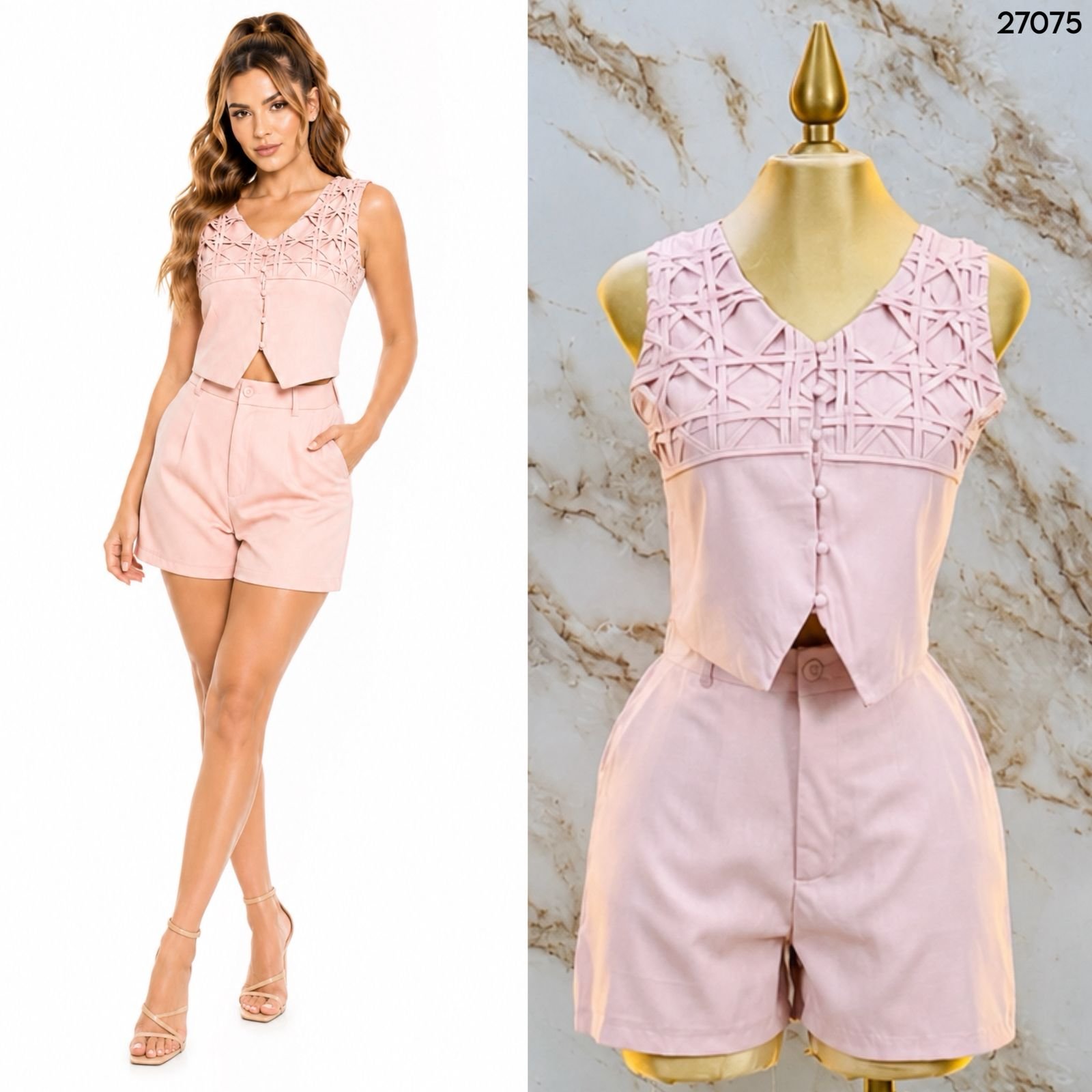 CONJUNTO/SET CHALECO+SHORT 7075 - Image 7