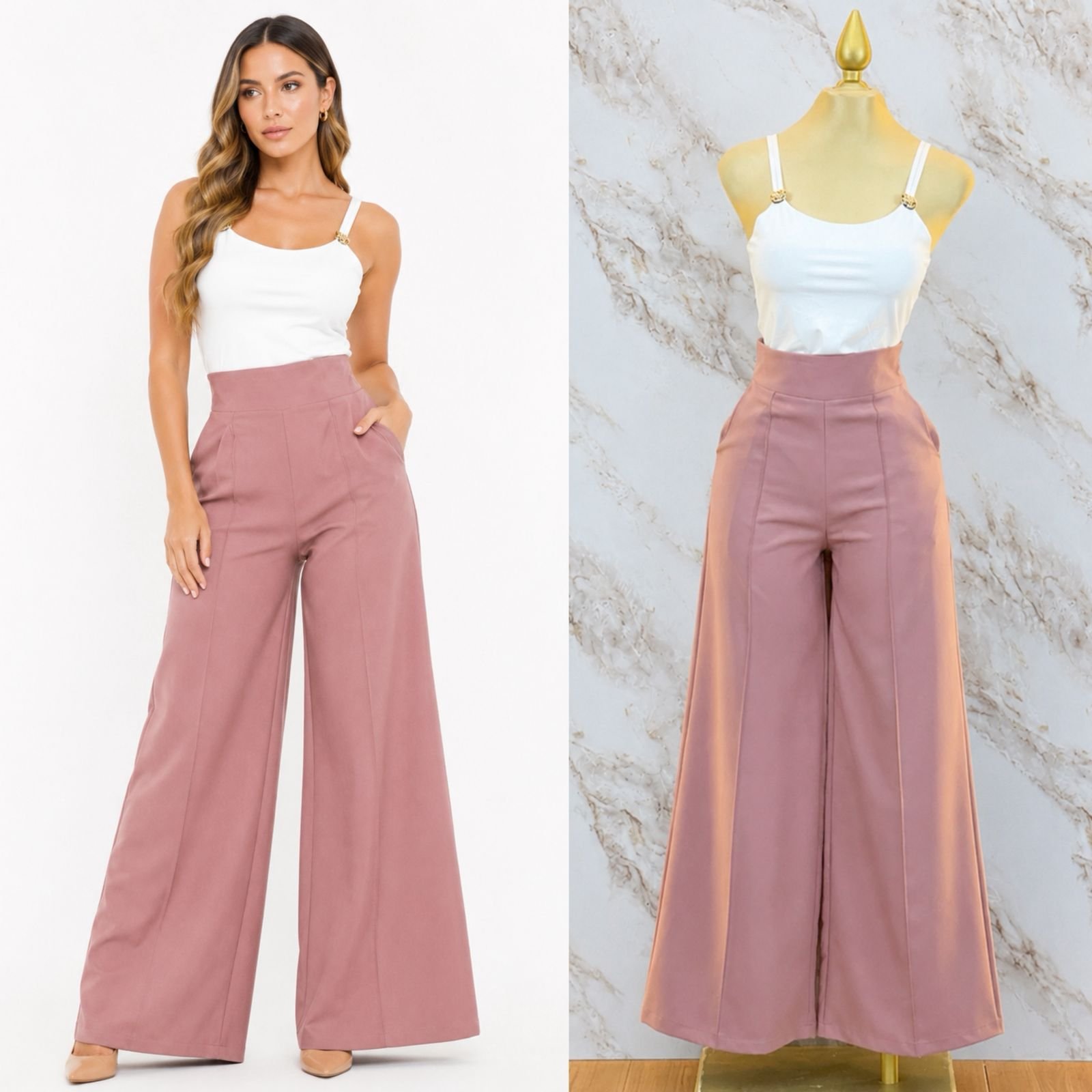 PANTALON BASICO DE TIRO ALTO - Image 4