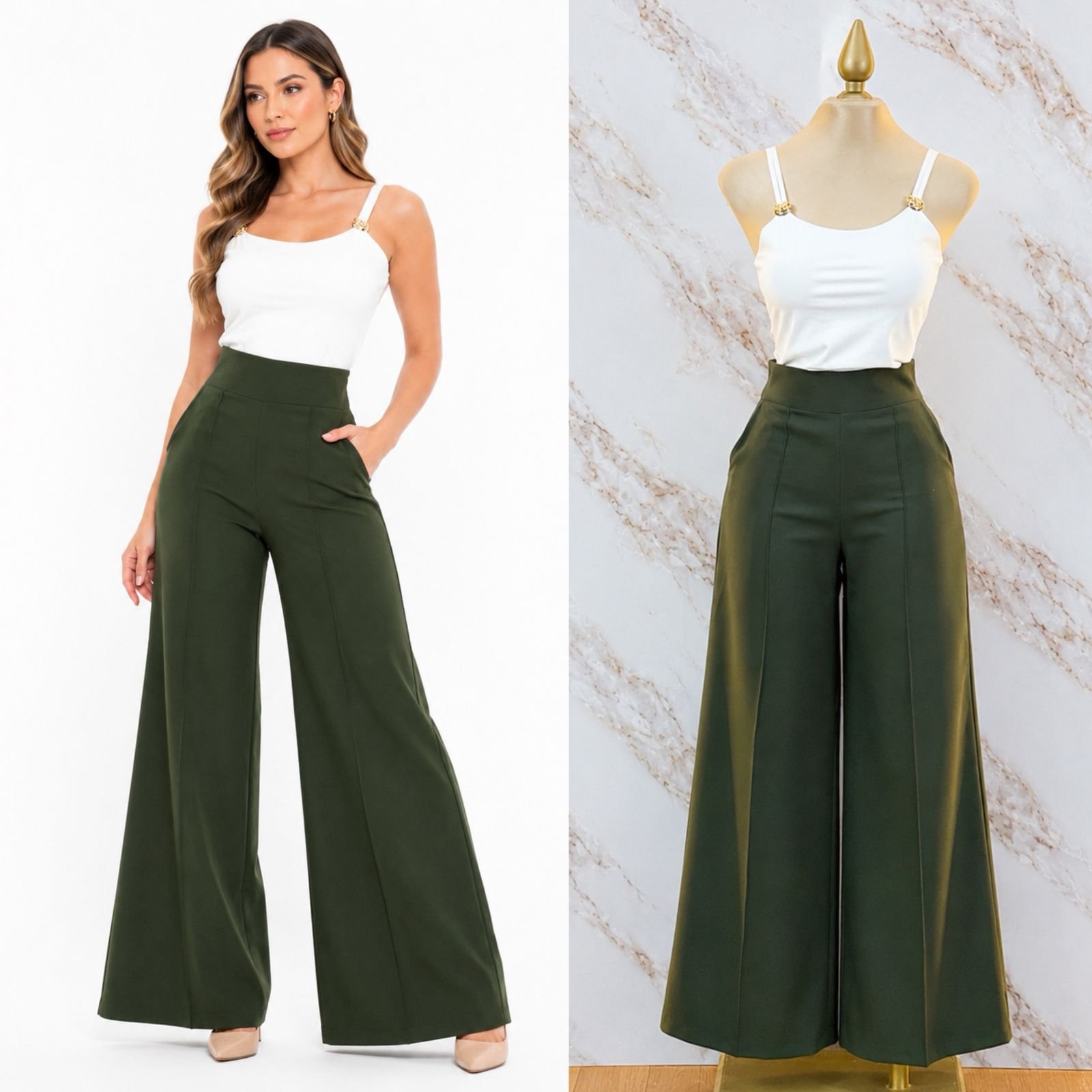 PANTALON BASICO DE TIRO ALTO - Image 5