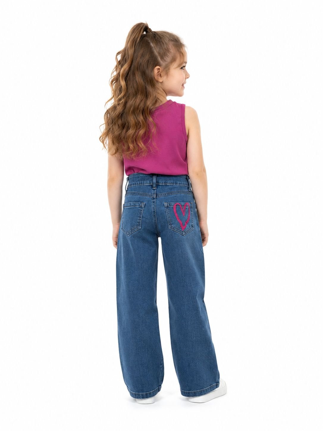 PANTALON INFANTIL CORAZONES ROSAS - Image 4