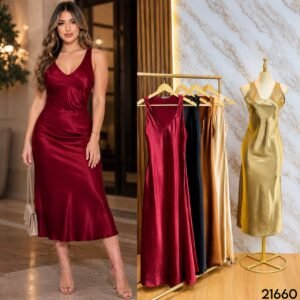 VESTIDO SATINADO PARA GRADUACIONES