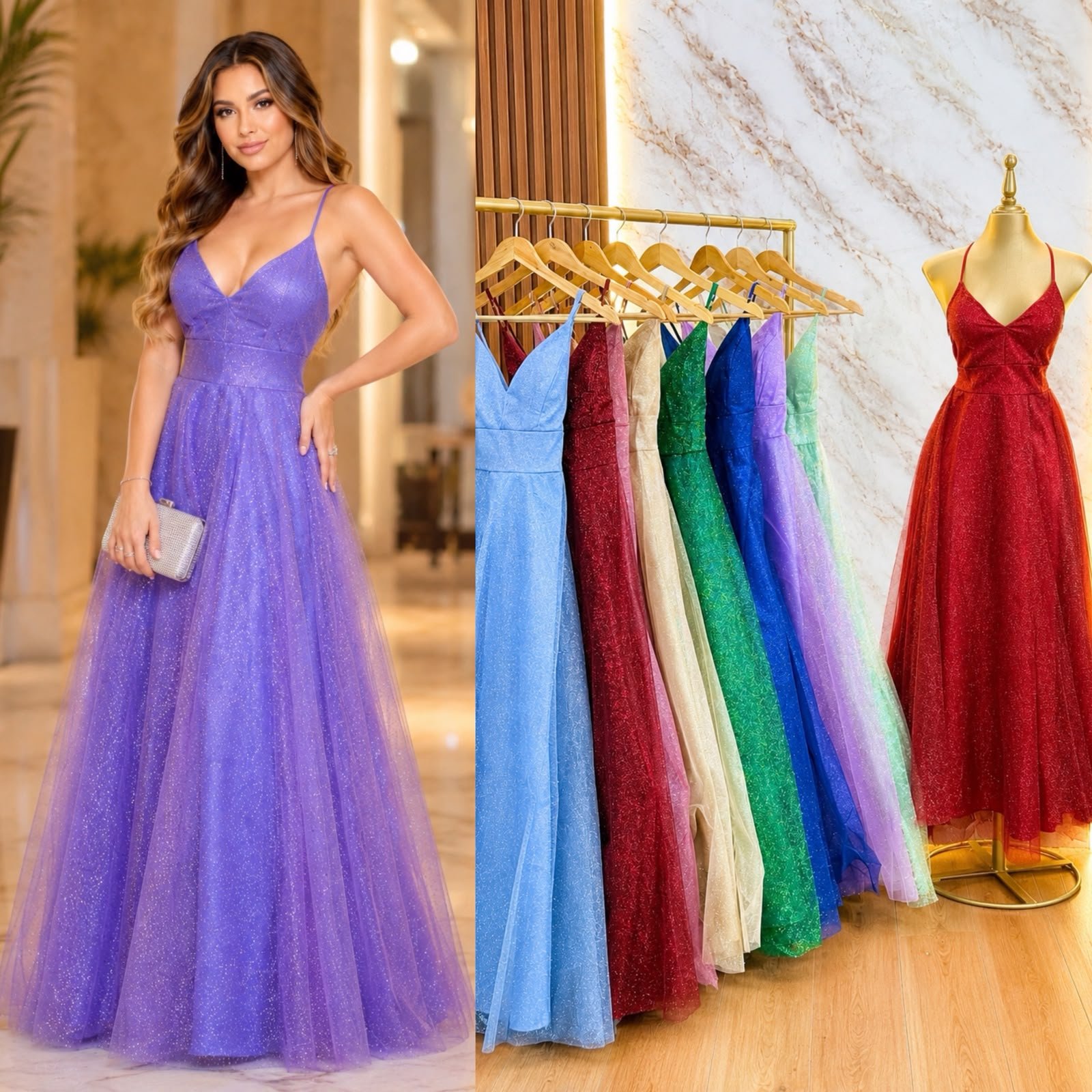 VESTIDO DE FIESTA SILUETA IMPERIAL