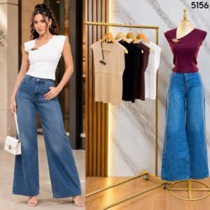 BLUSA BASICA ASIMETRICA CO APLICACION 5156
