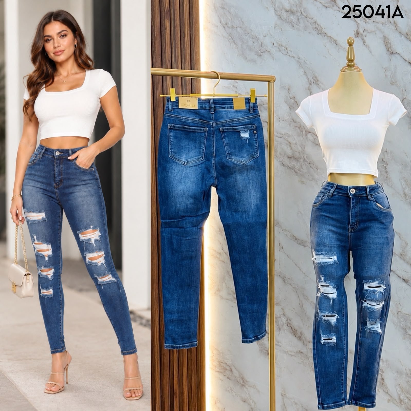 PANTALON /JEANS SKINNY 5041A