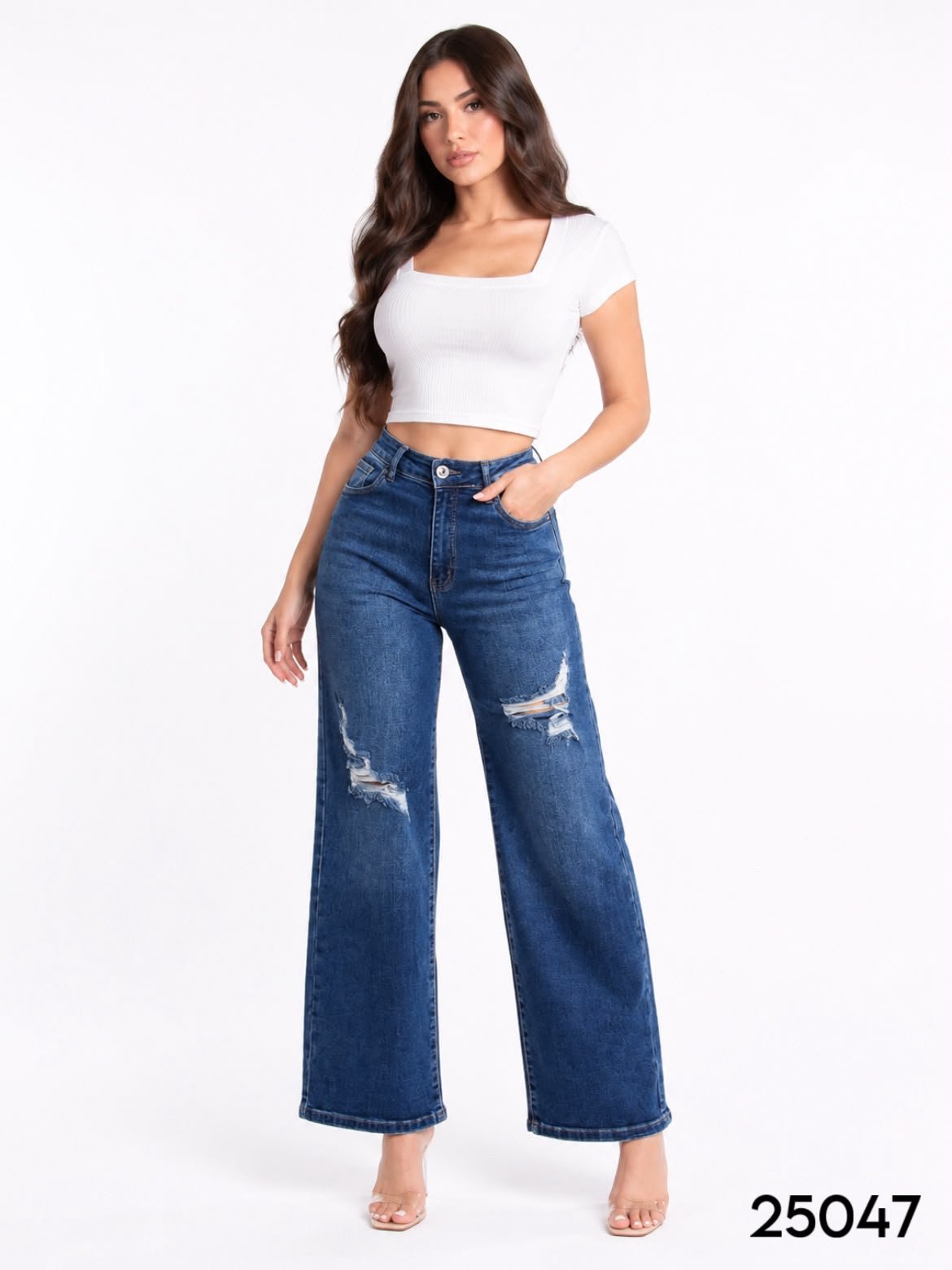 PANTALON /JEANS CORTE WIDE LEG 5047 - Image 4