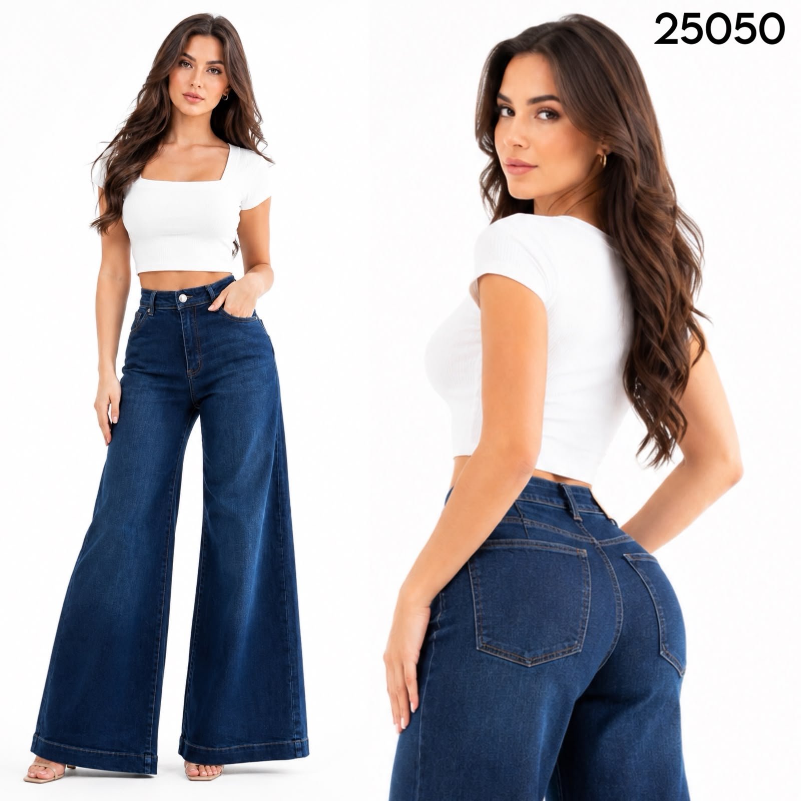 PANTALON /JEANS CORTE WIDE LEG 5050 - Image 2