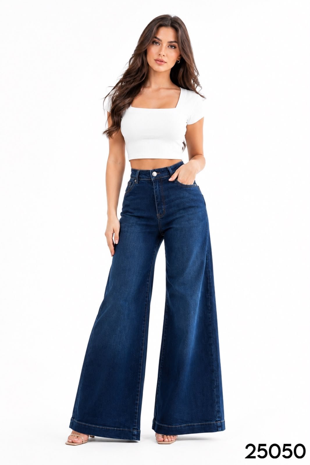 PANTALON /JEANS CORTE WIDE LEG 5050 - Image 3