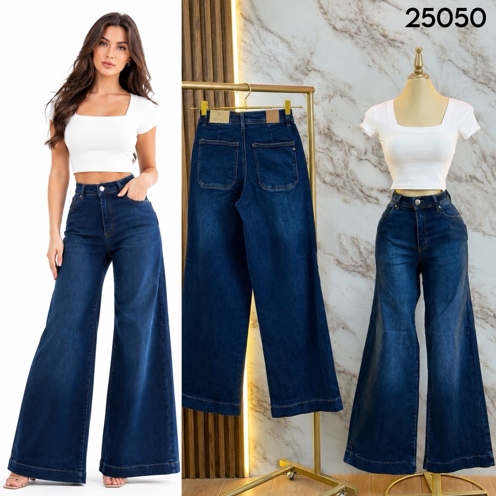 PANTALON /JEANS CORTE WIDE LEG 5050 - Image 4