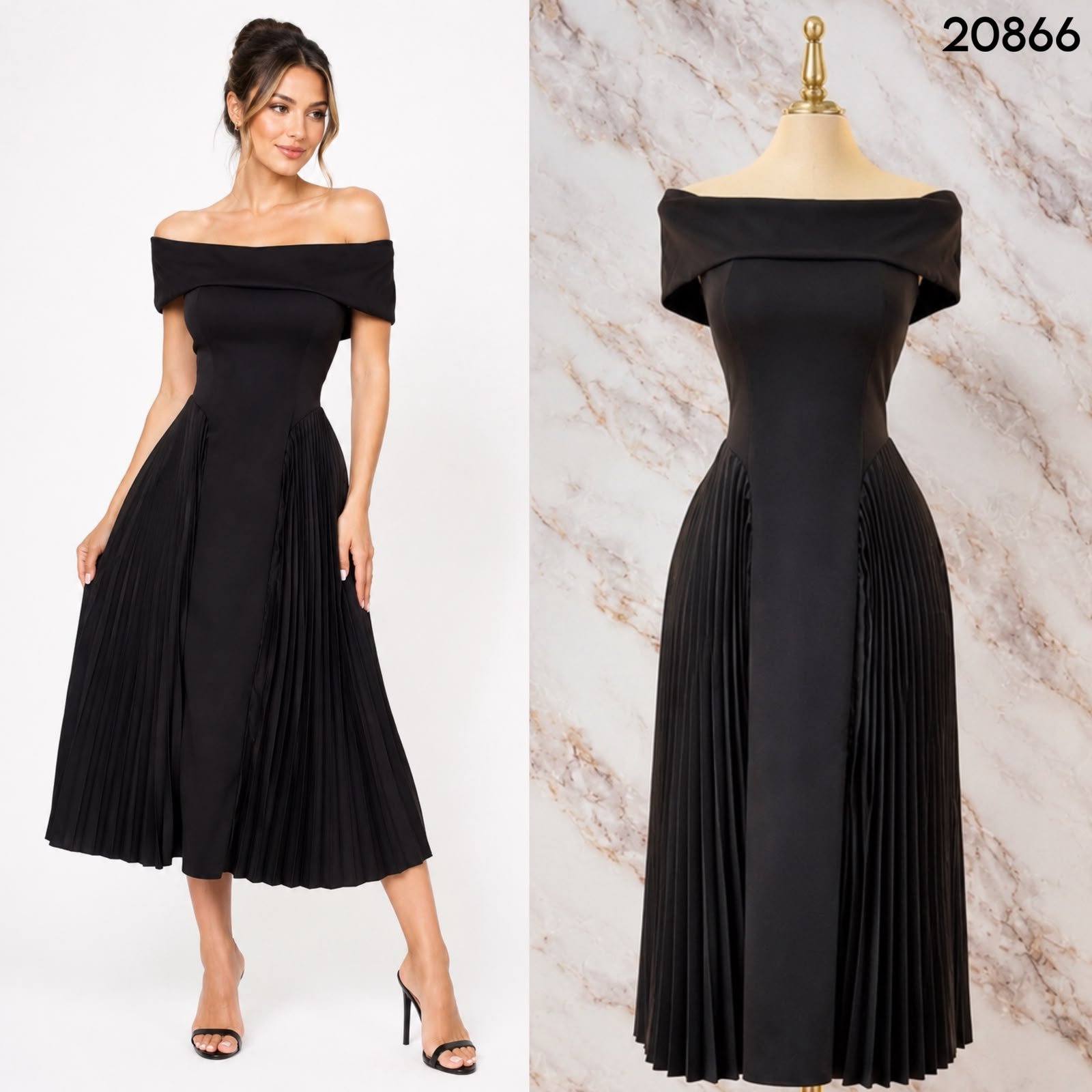VESTIDO PLISADO 0866 - Image 2