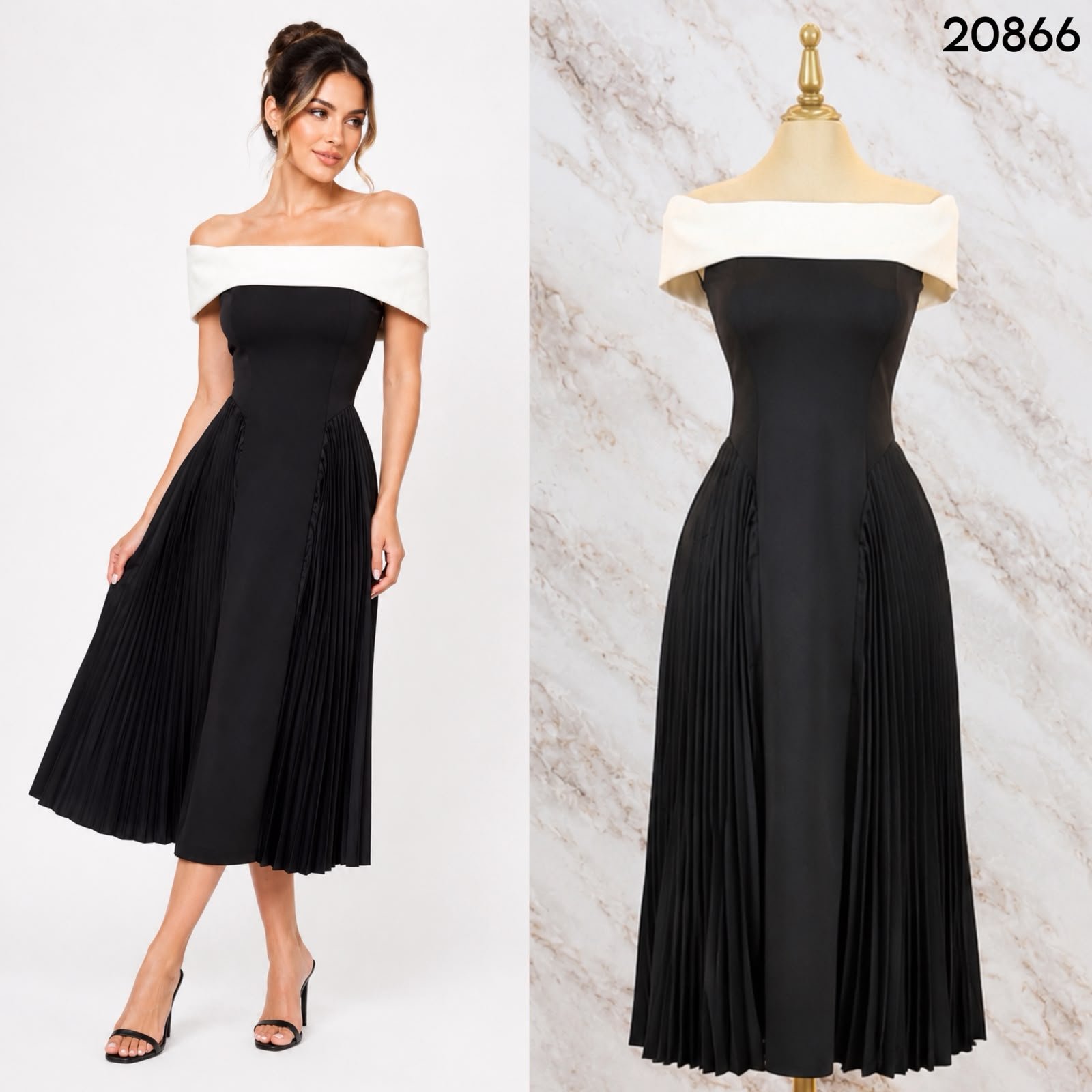 VESTIDO PLISADO 0866 - Image 3