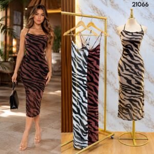 VESTIDO ANIMAL PRINT 1066