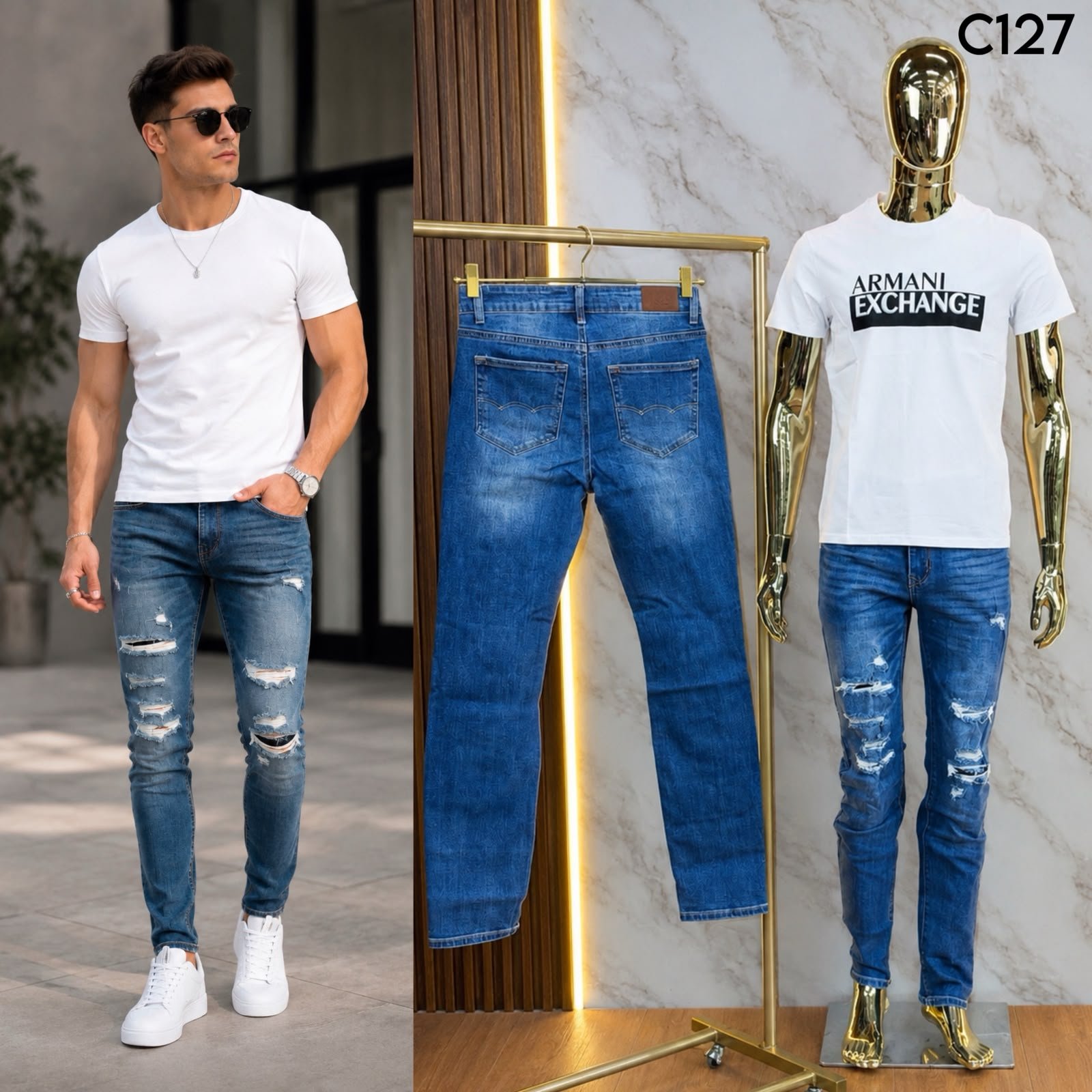 PANTALON / JEANS DE CABALLERO C127