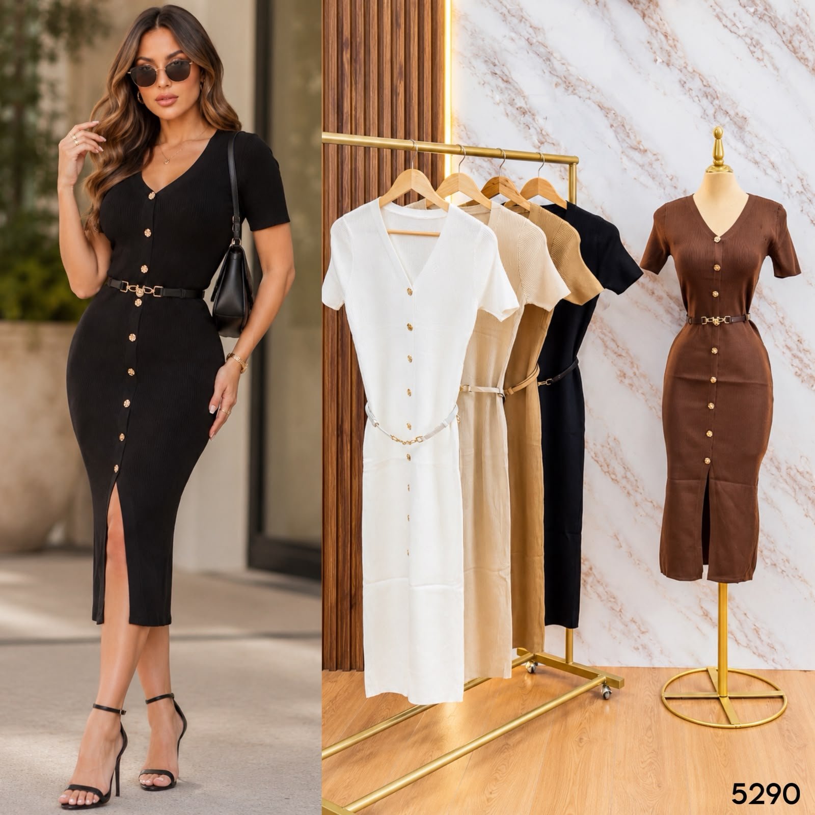 VESTIDO MIDI 5290