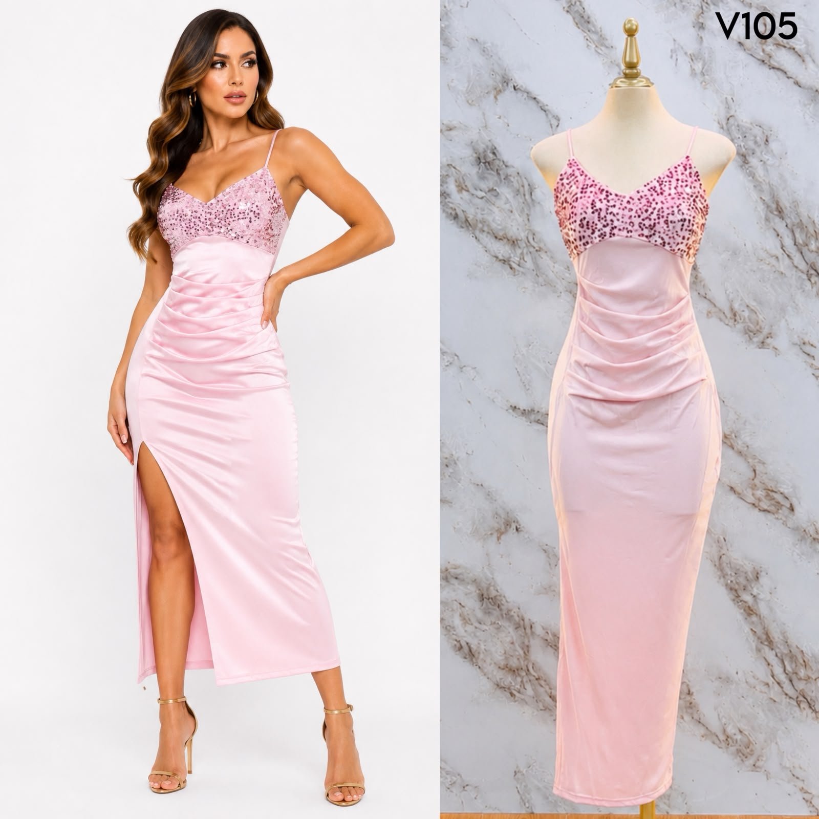 VESTIDO DE FIESTA V105 - Image 2