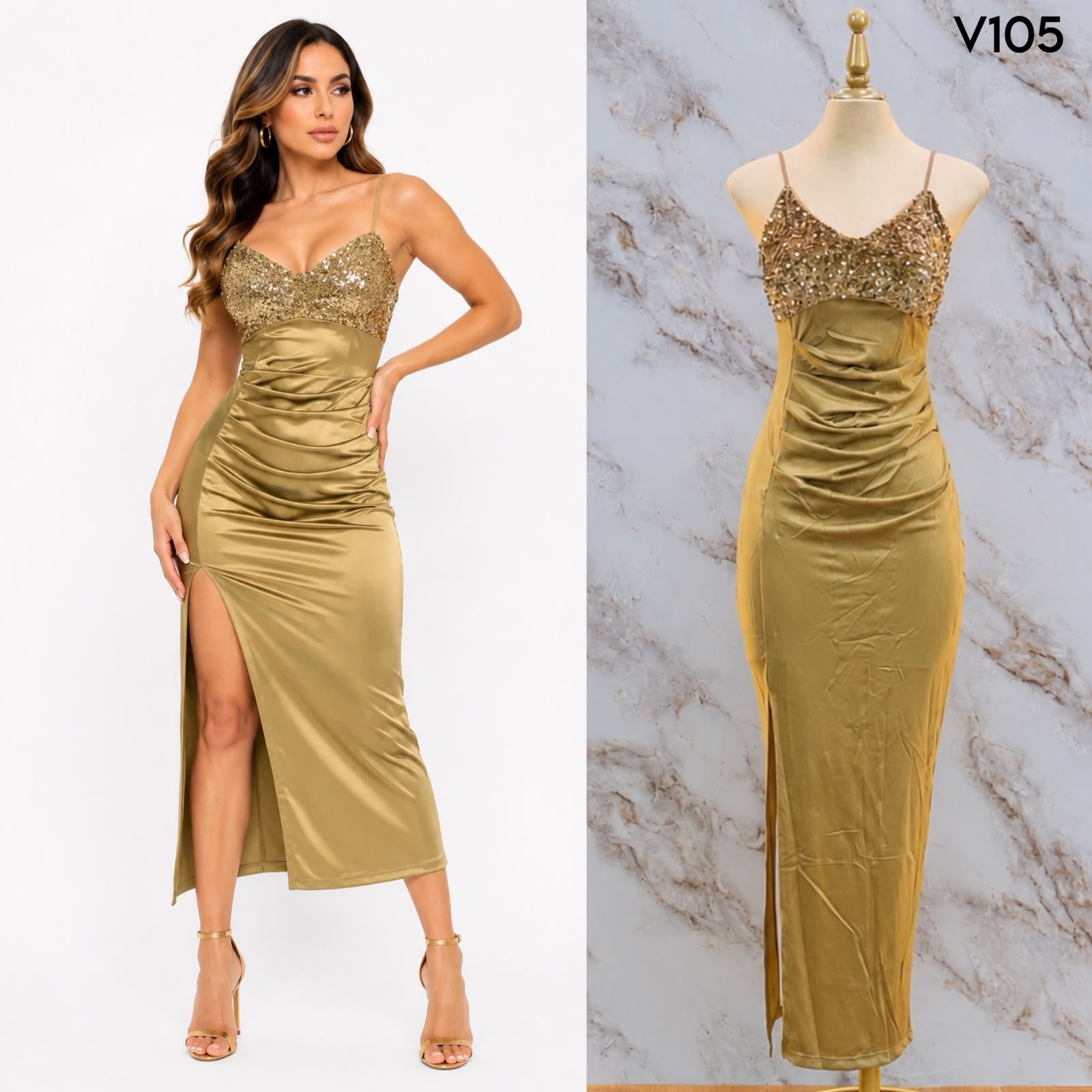VESTIDO DE FIESTA V105 - Image 3