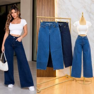 PANTALON /JEANS CORTE WIDE LEG TONOS