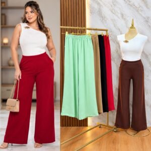 PANTALON WIDE LEG DE COLORES