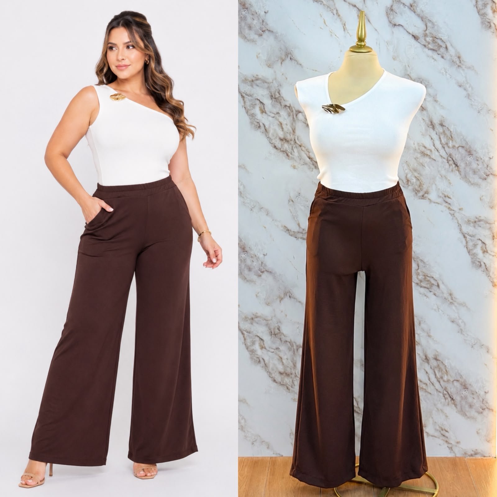 PANTALON WIDE LEG DE COLORES - Image 2