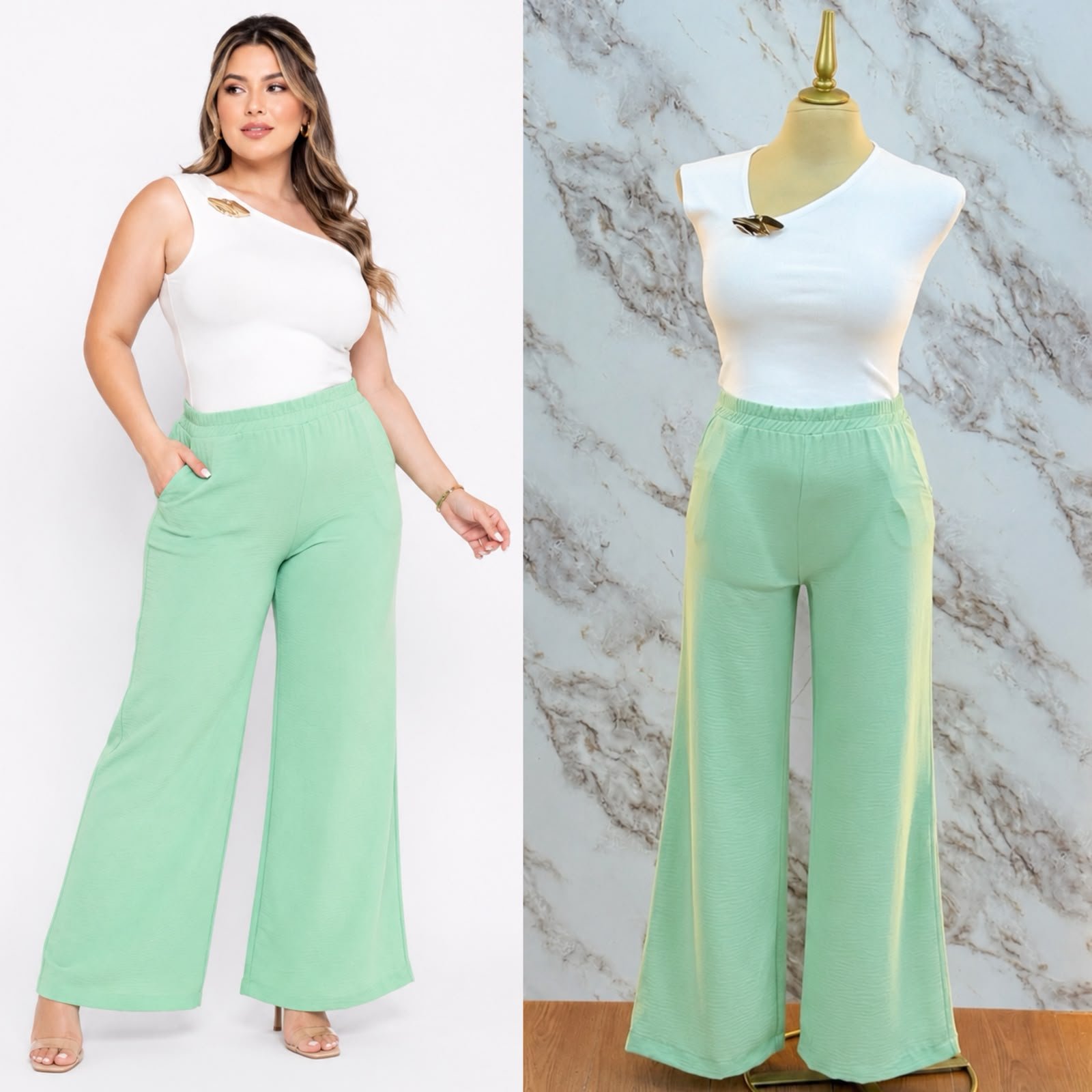 PANTALON WIDE LEG DE COLORES - Image 5